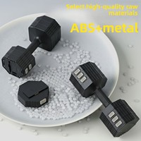 Haltère multifonctionnel transfrontalier à réglage rapide en ABS pour la remise en forme à domicile des femmes et l'entraînement de force des bras des hommes
