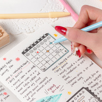 Timbres 1 po Série de boîtes pour chats Timbres Vintage Cat Schedule Planner Daily Memo Wooden Handbook Stamps