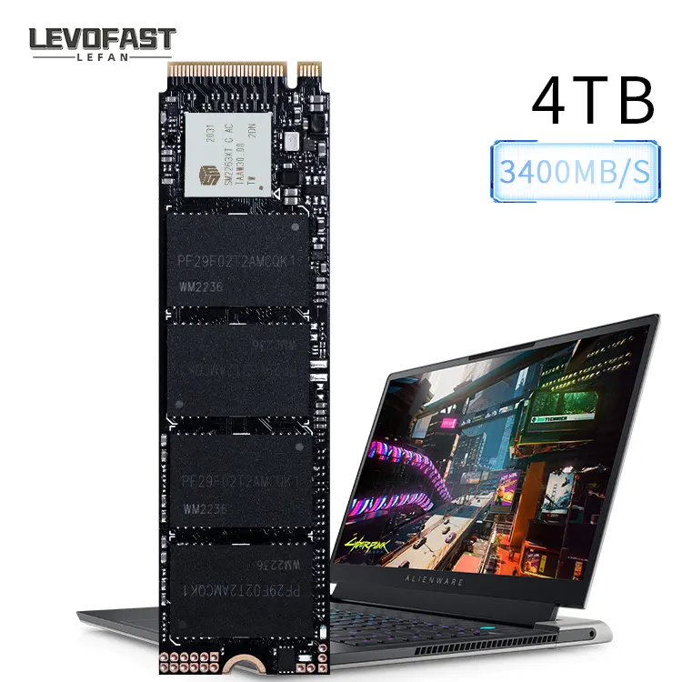 Лёвофаст, оптовая продажа с фабрики, SSD 4 ТБ 2 ТБ 1 ТБ 512 Гб жесткий диск 2280 SSD M.2 NVMe PCIe 4 ТБ твердотельный накопитель для ПК ноутбука