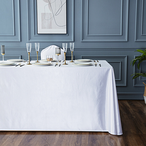 <span class=keywords><strong>Mantel</strong></span> <span class=keywords><strong>Rectangular</strong></span> Blanco Extra <span class=keywords><strong>Grande</strong></span> de Alta Gama Personalizado para Sala de Reuniones, Hotel, Mesa de Postres, Modelo TK50C - Product Image 2