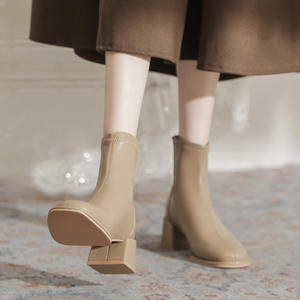 Botines de Plataforma para Mujer, Invierno, Hechos a Medida, de Alta Calidad, Cómodos, de Cuero PU, Impermeables, con Cremallera Lateral y Tacón de Aguja - Product Image 6