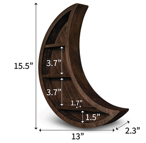 Design artistico creativo con cornice in legno fatta a mano a forma di mezzaluna bohémien per il soggiorno, decorazione per la casa a parete perfetta - Product Image 5