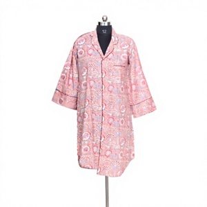 Robe décontractée pour femme à imprimé floral, manches trois quarts, ourlet asymétrique, coupe ample, longueur midi, en polyester tissé lavable, style printemps - Product Image 1