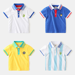 T-shirt d'été en coton respirant à manches courtes imprimé pour garçons, vente en gros, provenant d'un fournisseur chinois - Product Image 6