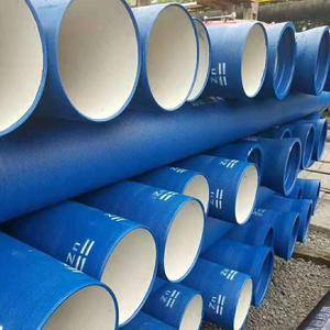 ท่อเหล็กหล่อที่มีความเหนียวไร้รอยต่อทำจากซีเมนต์มีเส้น K9 DN80 DN100 DN300 DN500 DN600ตัด DN700 - Product Image 5