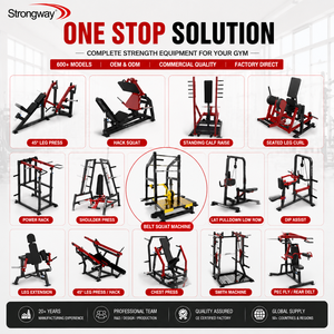 Machine à <span class=keywords><strong>Squat</strong></span> à Charge Libre Professionnelle avec Ceinture, Fabricant OEM, Équipement de Fitness Robuste pour Salle de Sport - Product Image 2