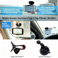 360 °   Support de téléphone rotatif à ventouse pour voiture, fixation universelle multi-scènes