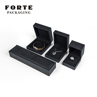 Forte PU Cuir Offre Spéciale Forme Carrée Boîte À Bijoux De Luxe Pendentif Boîte Emballage Anneau Boîte Pour Le Stockage