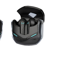 Écouteurs Intra-Auriculaires TWS Modèle Exclusif S45 avec Réduction de Bruit Active (ANC), Indicateur de Batterie LED, Mode Jeu à Faible Latence, Éclairage RVB et Application Audio HeyLink