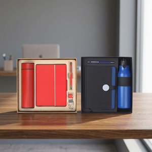 Luxury Business Personalized Leather Executive Gift Set Embossed <b>Diary</b> Keychain Card Holder-Customized Color Gift Box New Year - Product Image 5