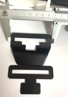 Grande boucle noire en fer de taille 58MM pour ceinture extérieure