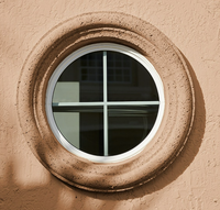 Ventana Redonda Fija de Vidrio/Ventanas Circulares Abatibles de Aluminio con Vidrio Estándar, Ventana Abatible de Aleación de Aluminio para Apartamento, Resistente al Viento