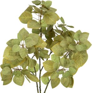 Hojas Artificiales de Seda al por Mayor, Plantas Verdes, Hortensias Ecológicas para Decoración Floral en Acción de Gracias, Navidad, Bodas y Hogar - Product Image 1