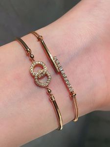 Xinfly - Brazalete de Oro Real de 18 Quilates con Diamantes Naturales, Joyería Personalizada Permanente - Product Image 2