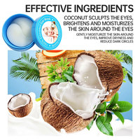 Masque pour les yeux à la noix de coco OEM, enrichi en extrait naturel de noix de coco, hydrate, réduit les cernes, lisse les ridules sous les yeux