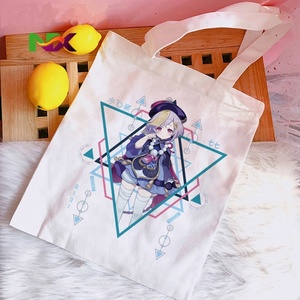 Sac fourre-tout en toile imprimé anime Genshin Impact <span class=keywords><strong>Hu</strong></span> <span class=keywords><strong>Tao</strong></span> Xiao Liyue, sac à bandoulière, sac à main, sac de shopping - Product Image 4