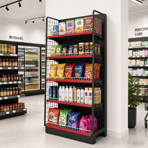 Estantería Industrial <span class=keywords><strong>de</strong></span> Alta Resistencia para Supermercados - Soporte <span class=keywords><strong>de</strong></span> Exhibición Comercial <span class=keywords><strong>de</strong></span> Acero Laminado en Frío Reforzado para Tiendas <span class=keywords><strong>de</strong></span> Abarrotes Profesionales - Product Image 1