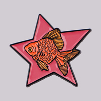 Broche en émail motif poisson mignon, épingles de revers, badges pour sacs à dos, accessoires vestimentaires, bijoux de mode, cadeaux pour amis