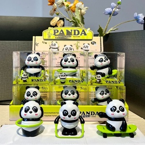 Dễ thương Panda phim hoạt hình động vật figurine <span class=keywords><strong>Wind</strong></span>-<span class=keywords><strong>up</strong></span> TUMBLING Swinging thể thao cuộc họp Đồ chơi nhựa trang trí cho trẻ em - Product Image 3