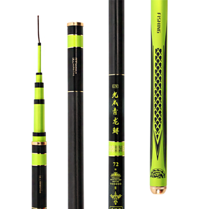 Caña de pescar telescópica personalizable de 19 pies, carrete de bambú único de 3,6-10m, Material de carbono para pesca en el mar, originado en Taiwán - Product Image 2