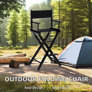 Professionnel Portable Directeur Chaise De Maquillage En Plein Air Confortable Pliant Chaise En Bois Plage Parcs Jardins Durable Meubles En Métal - Product Image 3