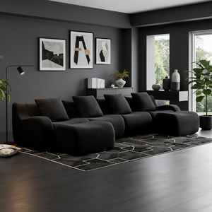 Sitio de Compras en el Extranjero para Muebles de Villa, Tela de Osito de Peluche Color Bronceado de Primera Calidad, Sofá Grande, Muestras Gratis y Envío Gratuito - Product Image 2