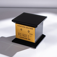 Base de trophée carrée en cristal K9 noir personnalisée, gravée au laser, polie, étanche, pour récompenses et plaques – Vente directe usine