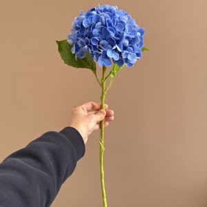 Aimili <strong>Artificial</strong> <strong>Hydrangea</strong> 49cm High Quality Real Touch <strong>Hydrangea</strong> Soft PE Lifelike Single Stem <strong>Artificial</strong> Flower - Product Image 4