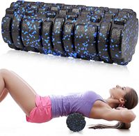 Rouleau de mousse de yoga portable texturé 3D EPP pour massage complet du corps, dos, pieds, poignets, cuisses, Pilates, fitness et récupération musculaire
