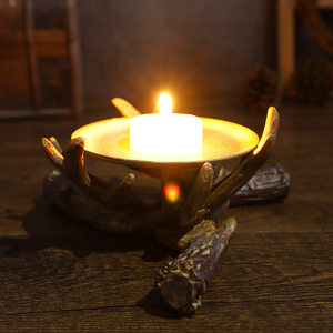 حامل شموع على شكل قرون غزال يونيكورن، زينة مكتبية، حرفة راتنجية، ديكور منزلي جديد رائج عبر الحدود، هدية للذكرى السنوية - Product Image 3