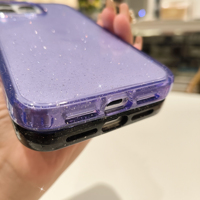Étui de téléphone de haute qualité avec paillettes pour iPhone 15 16 Pro Max, étui de téléphone portable brillant pour iPhone 15 14 13 12 11