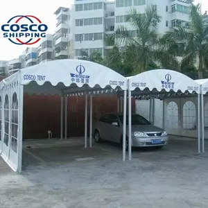 COSCO Auto-Parkszelt Aluminiumstruktur Outdoor Party Lichtbogendachs gebogenes Zelt für Veranstaltungen