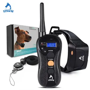 High Quality made in China remote electric 600 meter stop no shock dog training collar with LCD