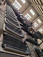 Fabrika doğrudan LED elektrikli koşu bandı/koşu bandı/motorlu Ac spor Fitness ekipmanı 8HP ticari koşu bandı klavye
