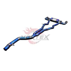 Système d'échappement Catback Vortex Grade 5 en titane bleu brûlé pour Toyota Supra A90, épaisseur 1,2 mm, son actif Valvetronic - Product Image 2