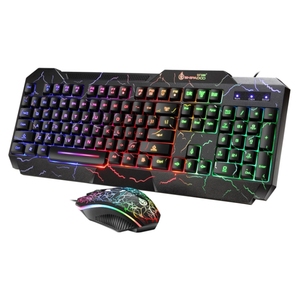 <span class=keywords><strong>Kit</strong></span> <span class=keywords><strong>clavier</strong></span> et <span class=keywords><strong>souris</strong></span> de jeu filaire SHIPADOO D620 104 touches avec rétroéclairage RGB coloré pour ordinateur portable, PC - Product Image 2