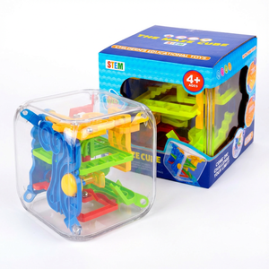 Vente flash : Jouet éducatif <span class=keywords><strong>cube</strong></span> à billes roulantes 3D, <span class=keywords><strong>labyrinthe</strong></span> <span class=keywords><strong>cube</strong></span> puzzle pour enfants de 5 à 7 ans - Product Image 1