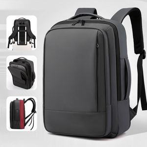 Sac à dos pour ordinateur portable de grande taille avec logo personnalisé, imperméable, pour hommes, pour le collège, pour filles, 15,6 pouces, USB, sac à dos de voyage pour le lycée - Product Image 4