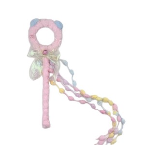 Giocattolo Interattivo per Gatti a Forma di Bacchetta Magica in Peluche <span class=keywords><strong>con</strong></span> Campanelli, Palline di Lana, Nastri e Decorazione a Fiocco - Simpatico Gioco per Gatti - Product Image 5