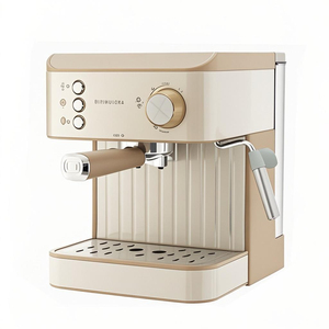 เครื่องชงกาแฟเอสเพรสโซกึ่งอัตโนมัติแบบอลูมิเนียมไฟฟ้าที่ทันสมัยระบบการชงน้ำร้อนใช้ในครัวเรือนโรงแรม RV - Product Image 3