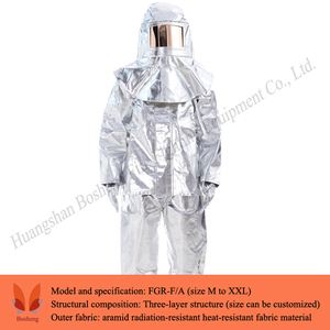 <span class=keywords><strong>Traje</strong></span> <span class=keywords><strong>de</strong></span> Aislamiento Térmico para <span class=keywords><strong>Bombero</strong></span>, con Cara Dorada, <span class=keywords><strong>de</strong></span> Aramida, Ignífugo, Impermeable y Resistente al Calor - Product Image 2