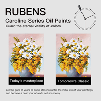 Paul Rubens Art Pop Supplies Caroline Painter's Special, ensemble de peinture à l'huile de 10 couleurs pour papier, bricolage, 60 ml, grande capacité