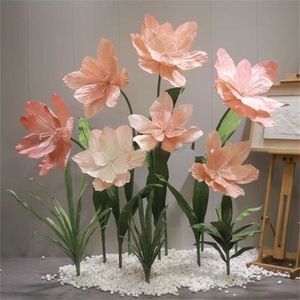 Factory Wholesale Giant Handmade Paper poppy Flower Set for Wedding Scene Decoration Shopping Mall Window Display - Product Image 1