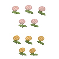 Patchs en tissu mignons, fleurs brodées, patchs décoratifs DIY, appliques, fleurs en coton polyester tricoté, accessoires pour enfants