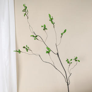 ใบยูคาลิปตัสก้านเทียมสีเขียวเขียวสำหรับใส่แจกันตกแต่งบ้านสำนักงาน - Product Image 4