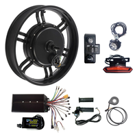 Kit de conversion de moteur de moyeu arrière sans balais et sans engrenages pour vélo électrique 48V 52V 1500W 20 pouces Fat 20x4.0