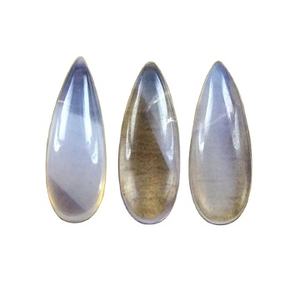 Cabochons en forme de poire lisse en pierre précieuse de quartz lavande naturelle pour la fabrication de bijoux - Product Image 1