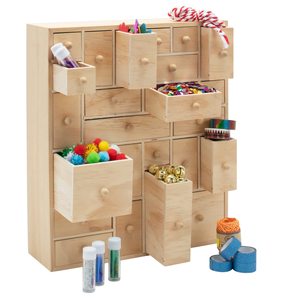 Art Organizer &amp; Storage Solution 24 Drawer Crafts &amp; Desktop Organization| <strong>Apothecary</strong> <strong>Cabinet</strong> Chest Library Card Catalog <strong>Cabinet</strong> - Product Image 1