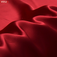 Envío rápido rojo rosa Málaga marroquí crudo 100% Pure Mulberry Stain seda satén tela cheongsam vestido Material Brasil