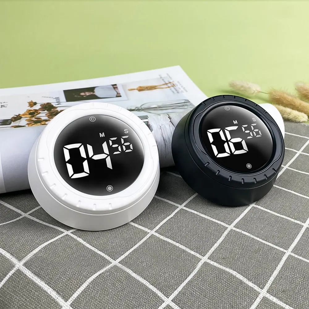 Minuteur de cuisine numérique LED, BALDR B0362, minuterie, réglage mécanique, alarme, four électrique magnétique, pour l'étude